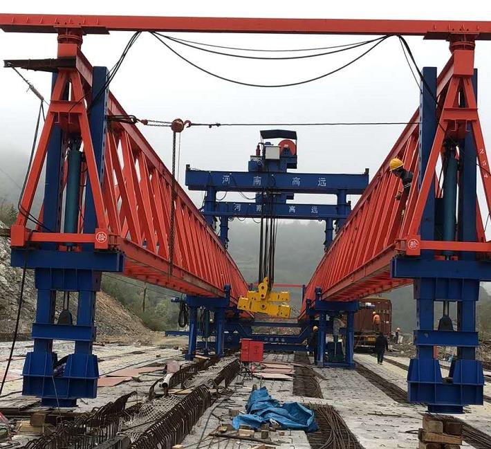 黑龍江邦中建筑材料科技有限公司，雙鴨山市集賢縣省道工程，采購全新式GYLQ40m-200t架橋機